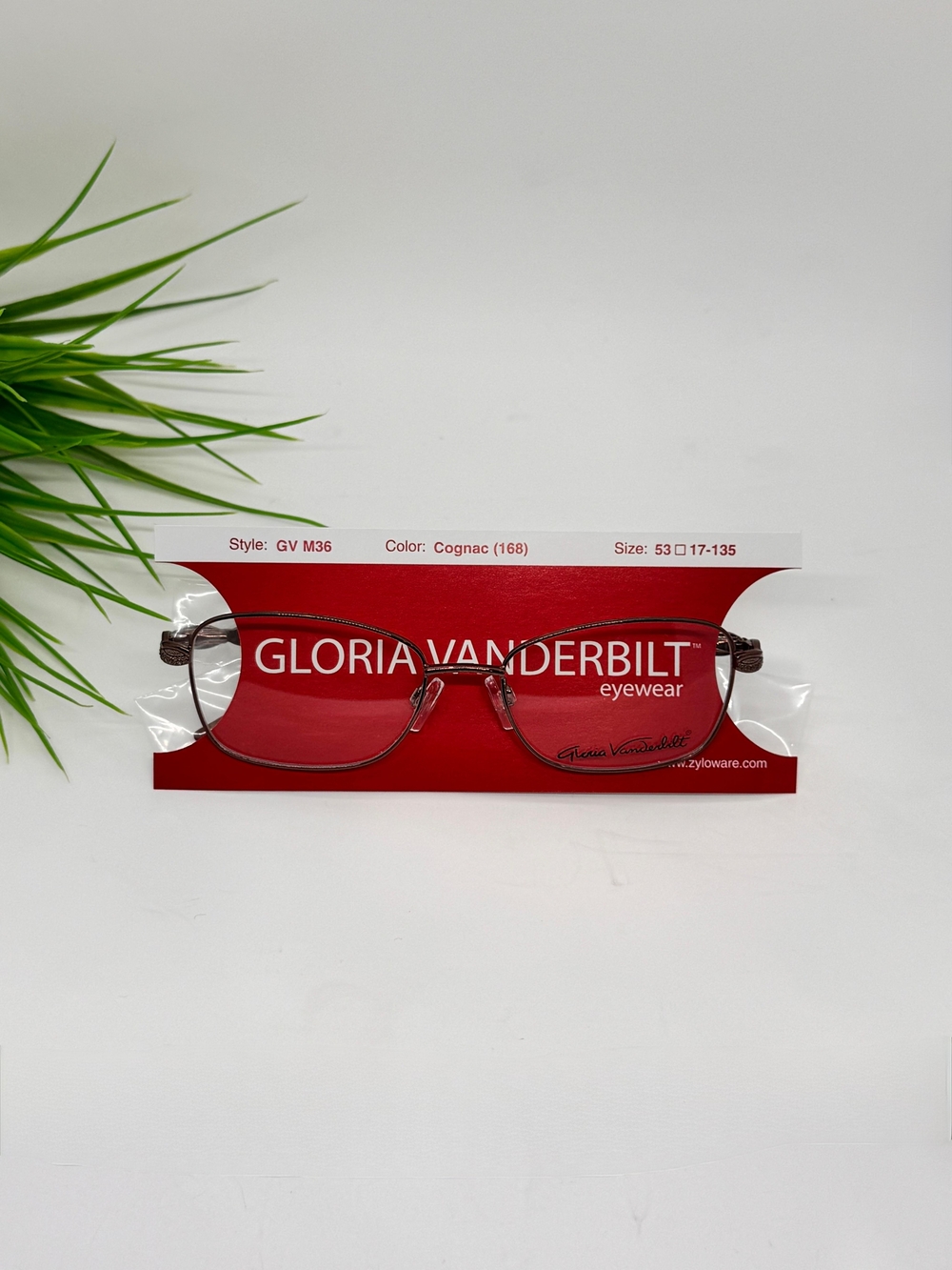 Gloria Vanderbilt GV M36 Eyeglasses Frame Cognac/Size 53-17-135/NWT.